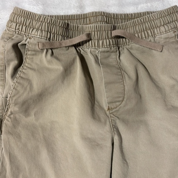 George Jogger Pants Men's Size S (28-30) Tan Elastic Waist Drawstring - Picture 3 of 8